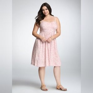 Torrid Pink Challis Tank Dress
